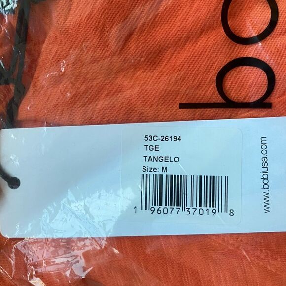 BOBI RAGLAN T-SHIRT DRESS TANGELO. Size Medium. New with Tag NWT - Picture 7 of 10